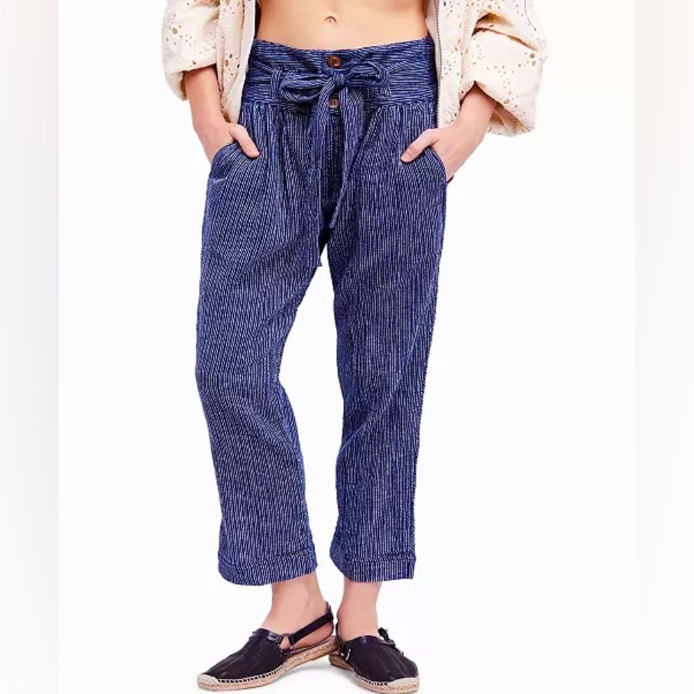 free people RUMOR yarn dyed harem pant .